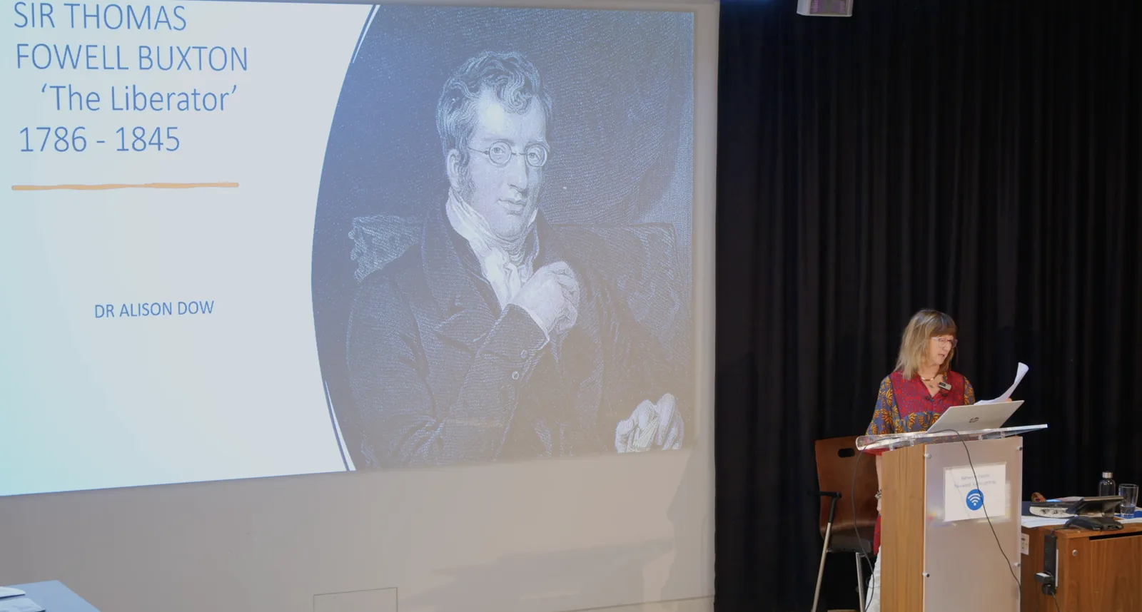 A recording of Dr Alison Dow's talk about the life of Thomas Fowell Buxton
